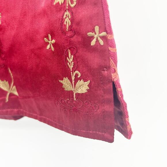 Cold Water Creek Womens Vintage Artsy Wool Blend Patchwork Paisley Floral Vest M - Picture 5 of 6